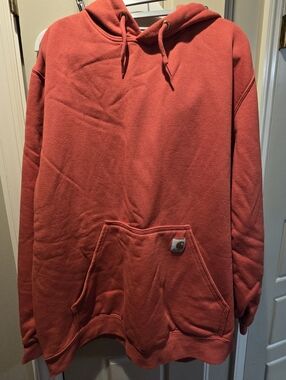 Carhartt Men's Rust Colored Hooded Sweatshirt XL